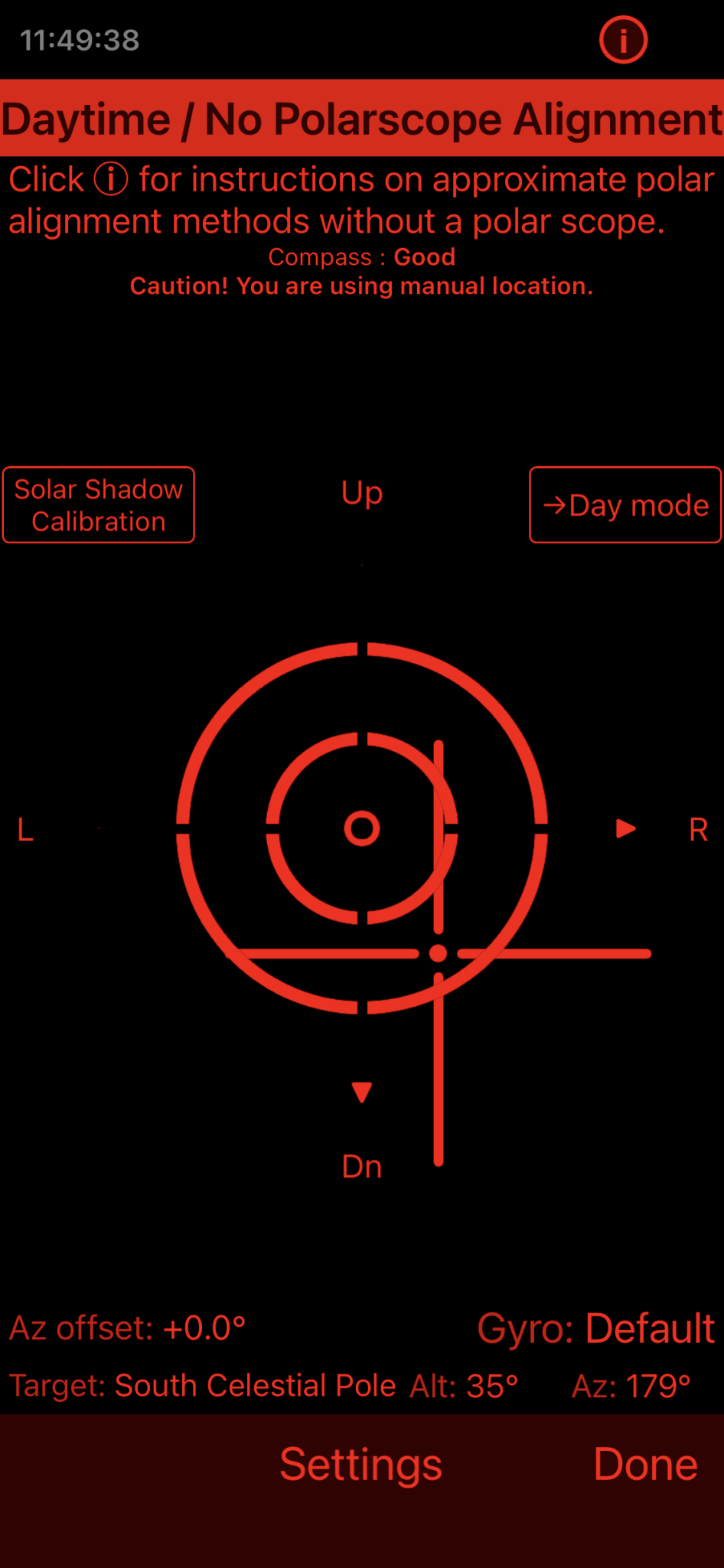 Easy Polar Alignment - Sky - Watcher Star Adventurer - Starlords Astro Workshops